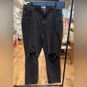 Abercrombie & Fitch Distressed High Waisted Jeans
